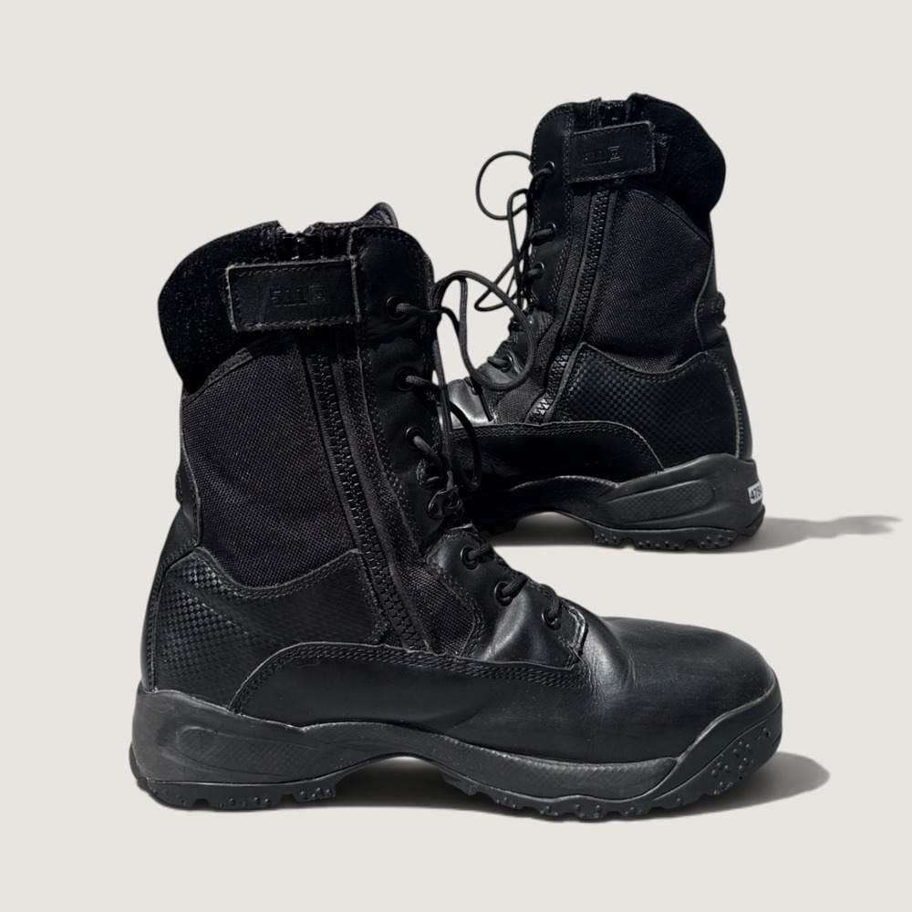 5.11 Tactical ATAC 8 Inch Side Zip Boots Mens 13 Leather Combat Military 12001